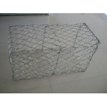 A caixa revestida PVC de Gabion / MERGULHO quente galvanizou a caixa de Gabion